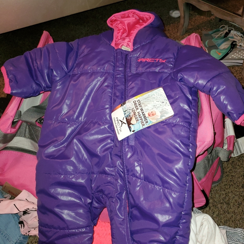 snow suit infant girls 6/9 month